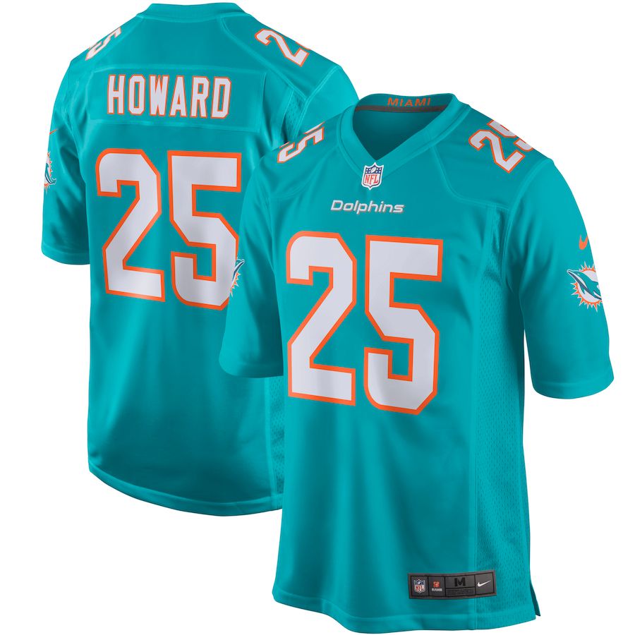 Men Miami Dolphins #25 Xavien Howard Nike Green Player Game NFL Jersey